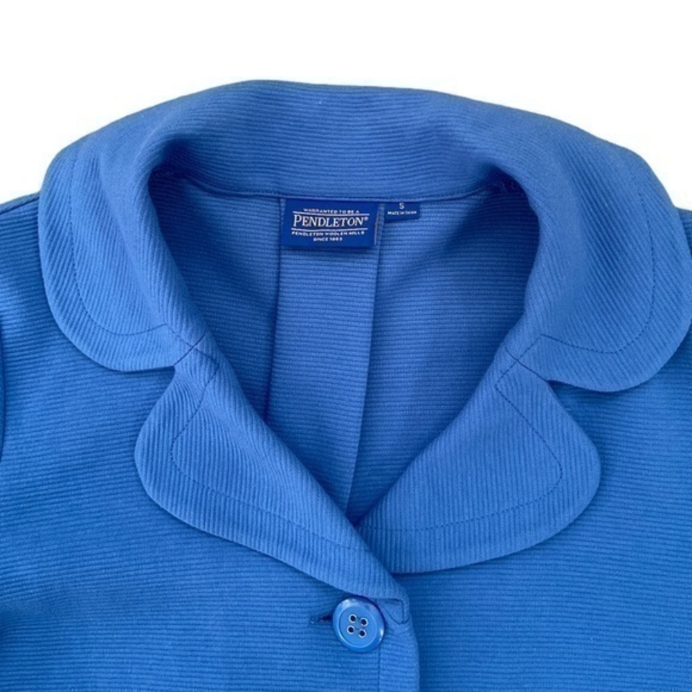 Pendleton Classic Timeless Blue‎ Button Front 3/4… - image 3